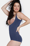 Zivame High Compression Short Length Shaper Bodysuit - Sky Captain — thumbnail 3